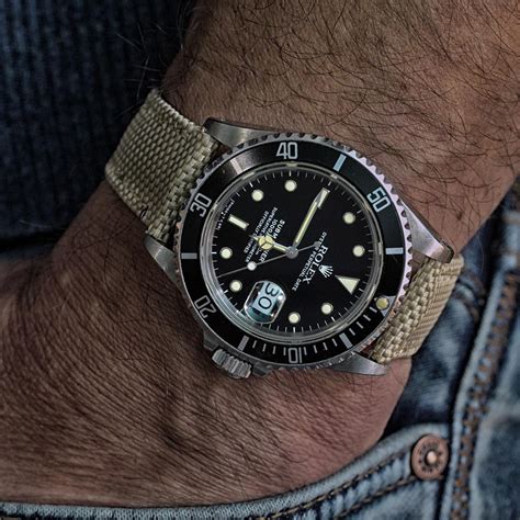 rolex with fabric strap